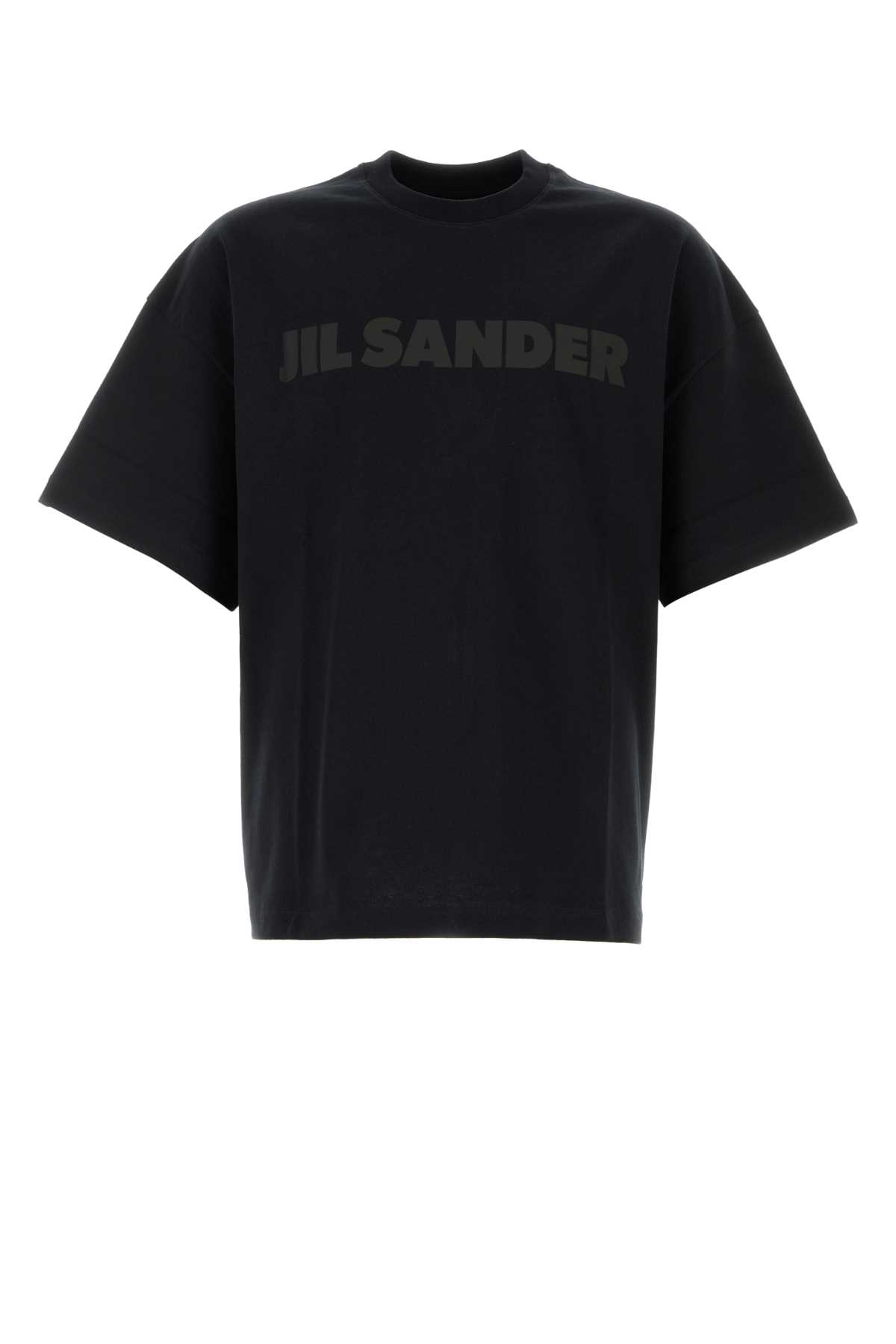 Shop Jil Sander Black Cotton T-shirt