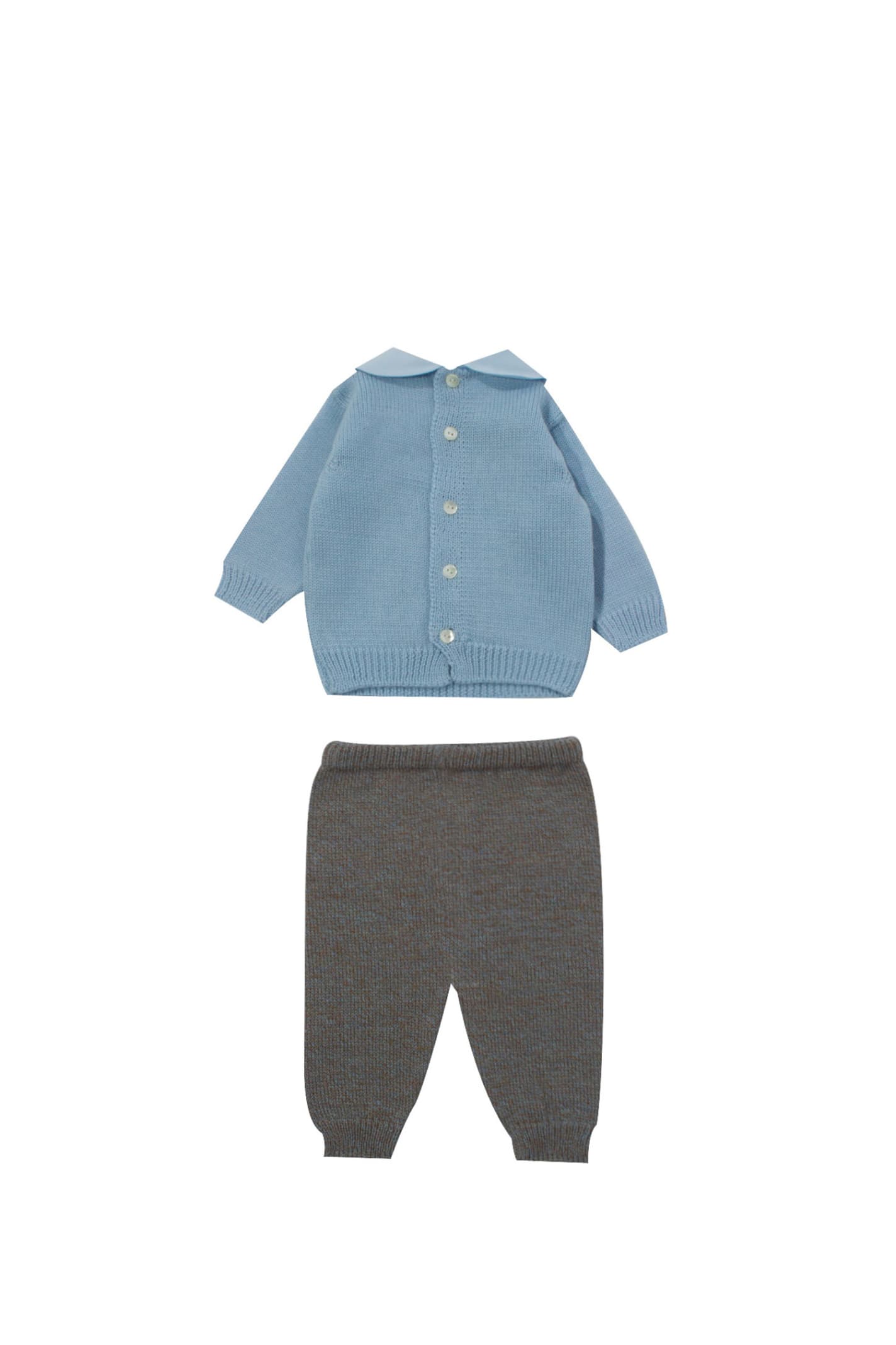 Shop Piccola Giuggiola Sweater And Trousers In Multicolor