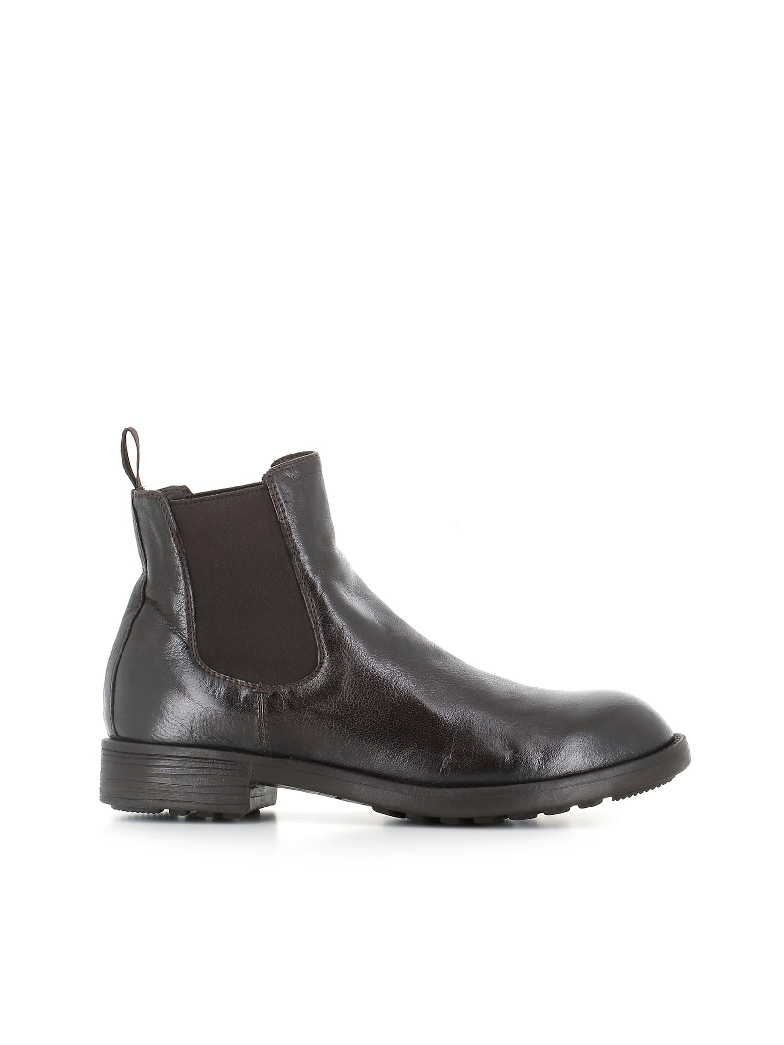 Officine Creative Sergeant 102 Elastic-panel Leather Boots In Black