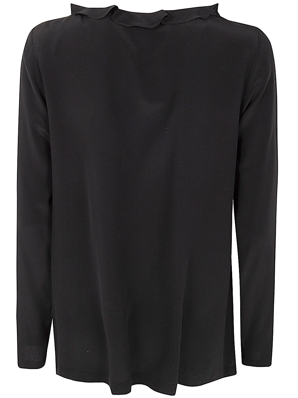 Shop Aspesi Long Sleeves Top In Black