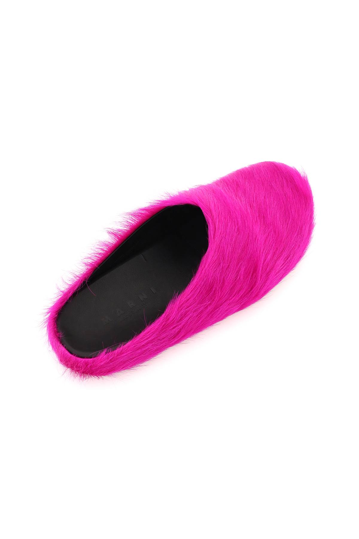 Marni Pink Fussbett Sabot Slip-on Loafers In Fuchsia