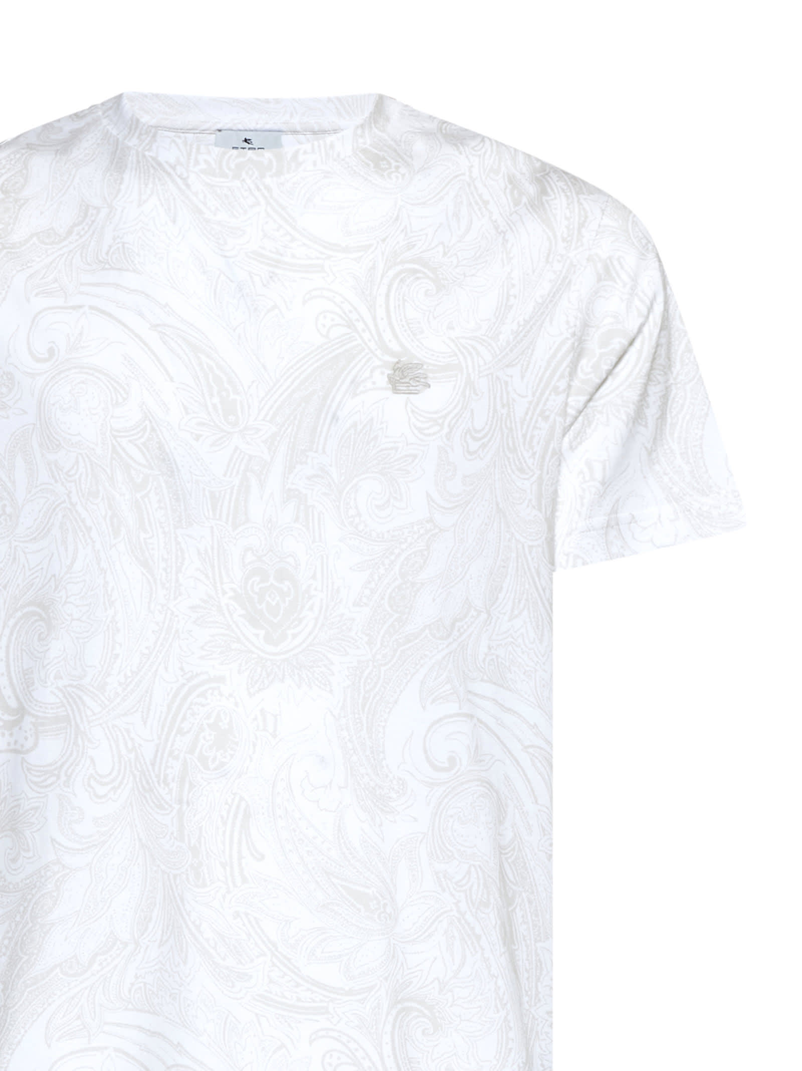 Shop Etro T-shirt In Bianco