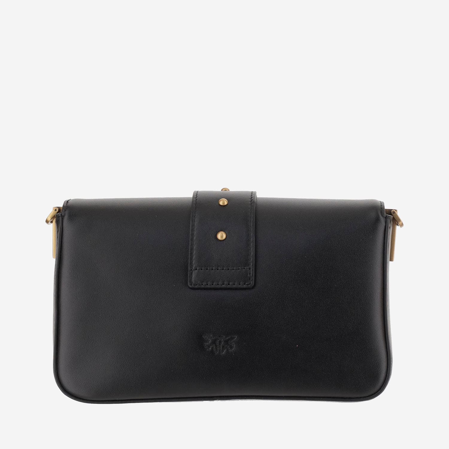 Pinko Mini Love One Slouchy Crossbody Bag In Black