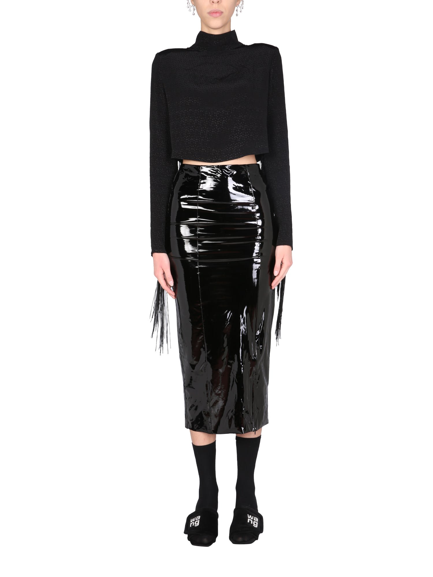 Rotate by Birger Christensen T-shirt With Fringes