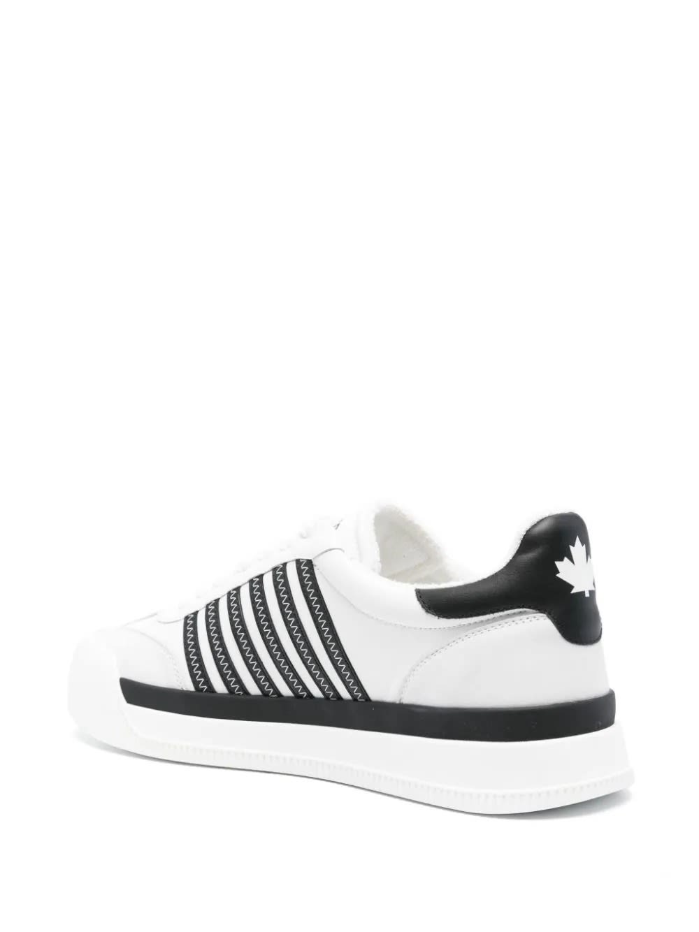 Shop Dsquared2 New Jersey Sneakers In White And Black