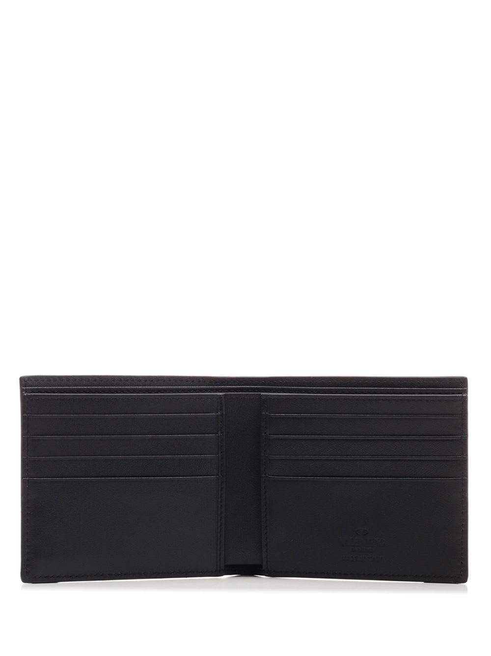 Shop Valentino Vlogo Signature Wallet In Black