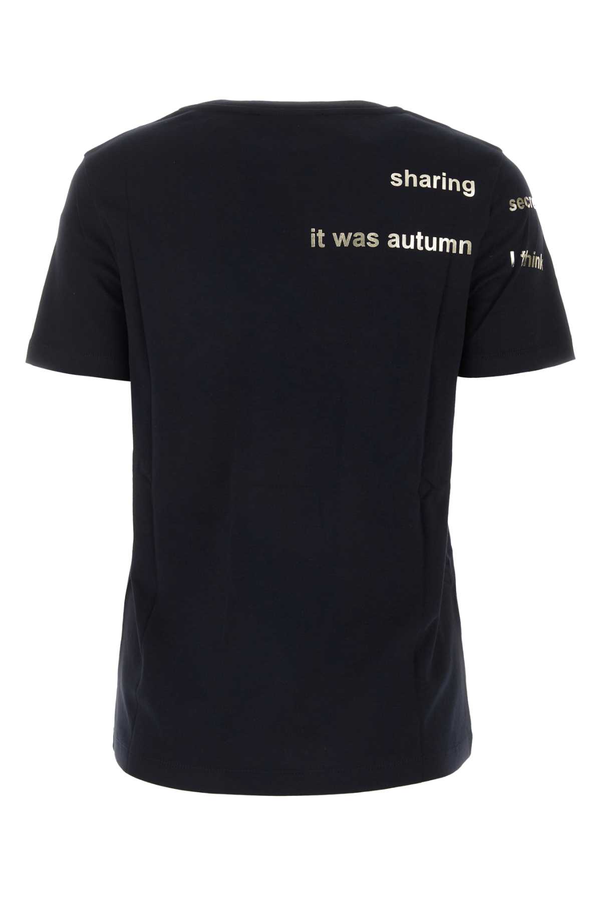 's Max Mara Black Cotton Aris T-shirt In 021
