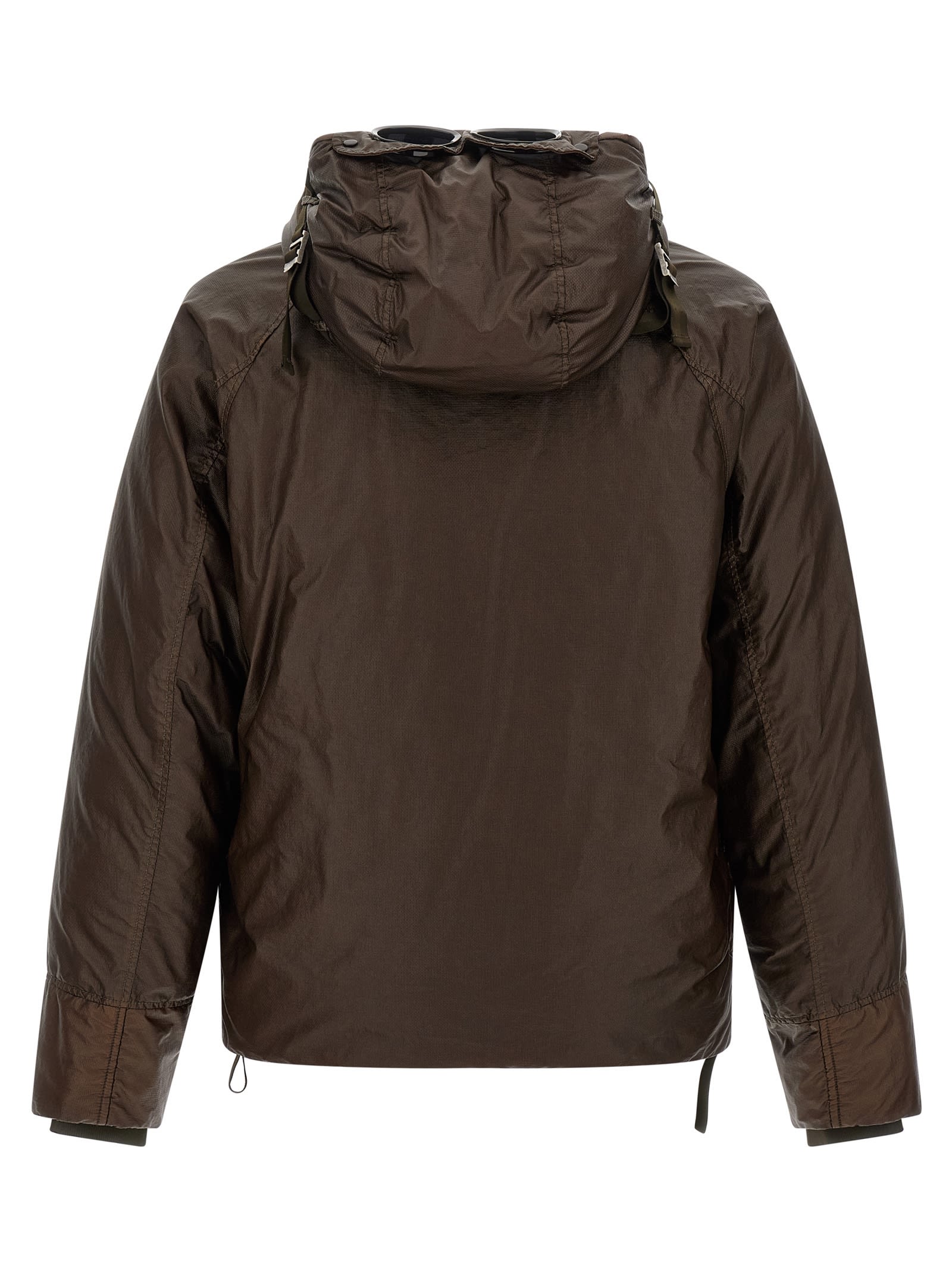 C.p. Company Long Sleeve Outerwear Jacket Pockets In Brown