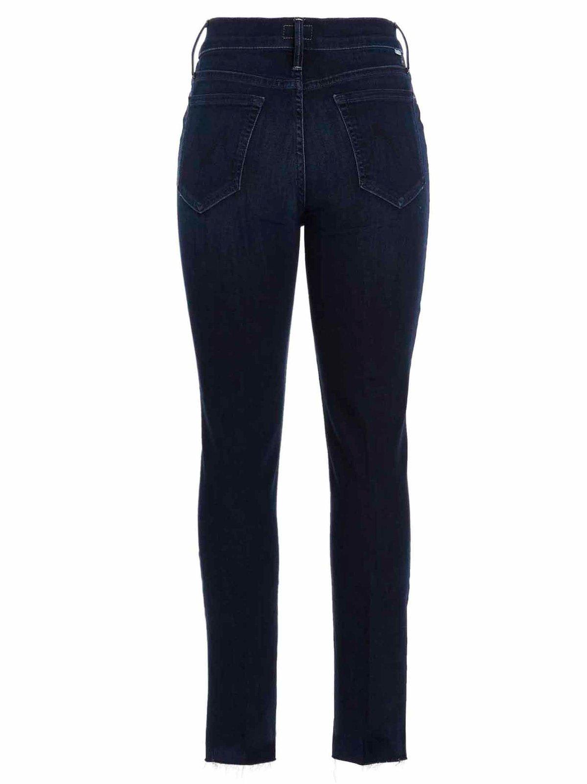 MOTHER BUTTON DETAILED STRAIGHT LEG JEANS 