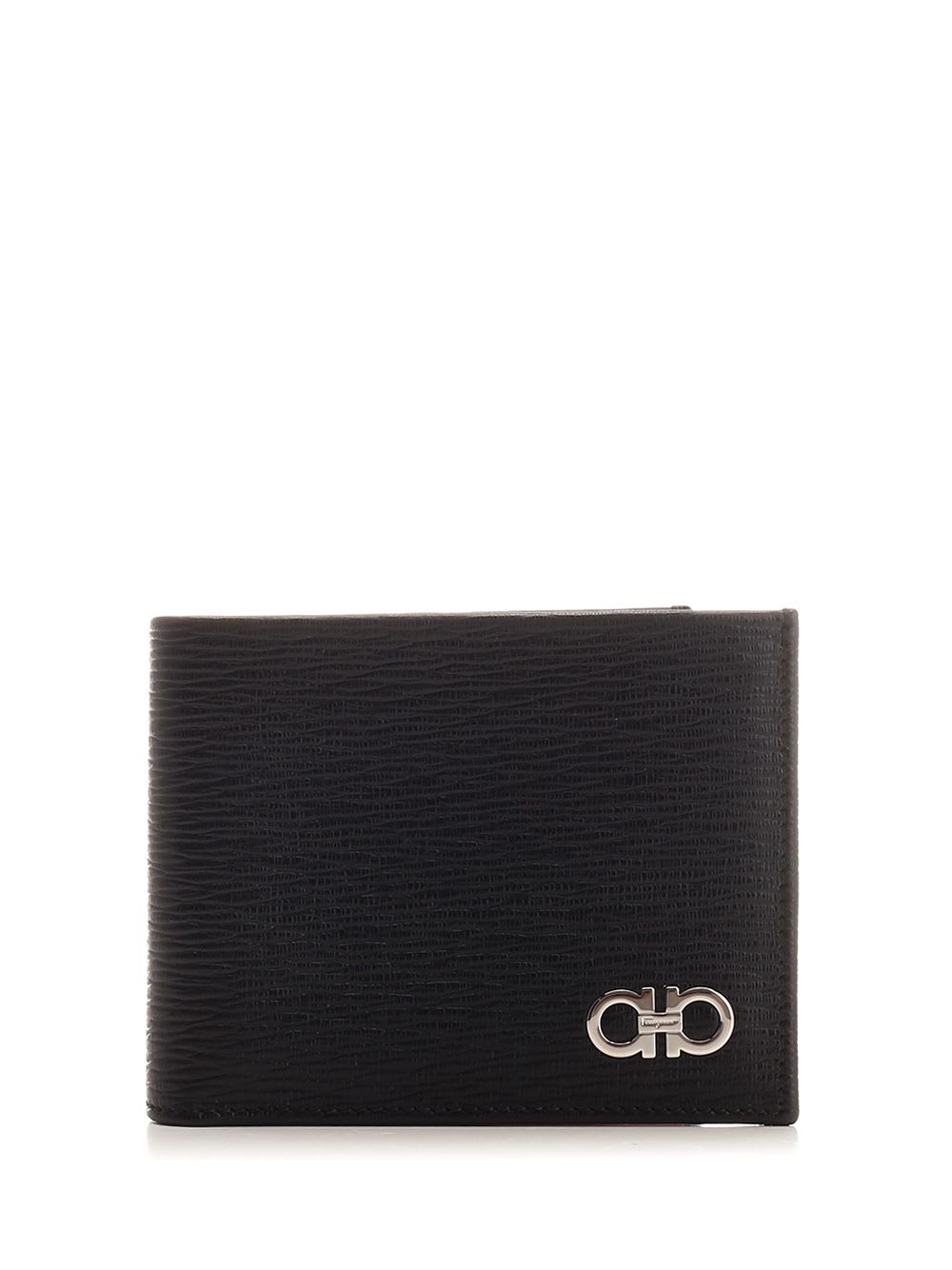 Shop Ferragamo Gancini Wallet In Black