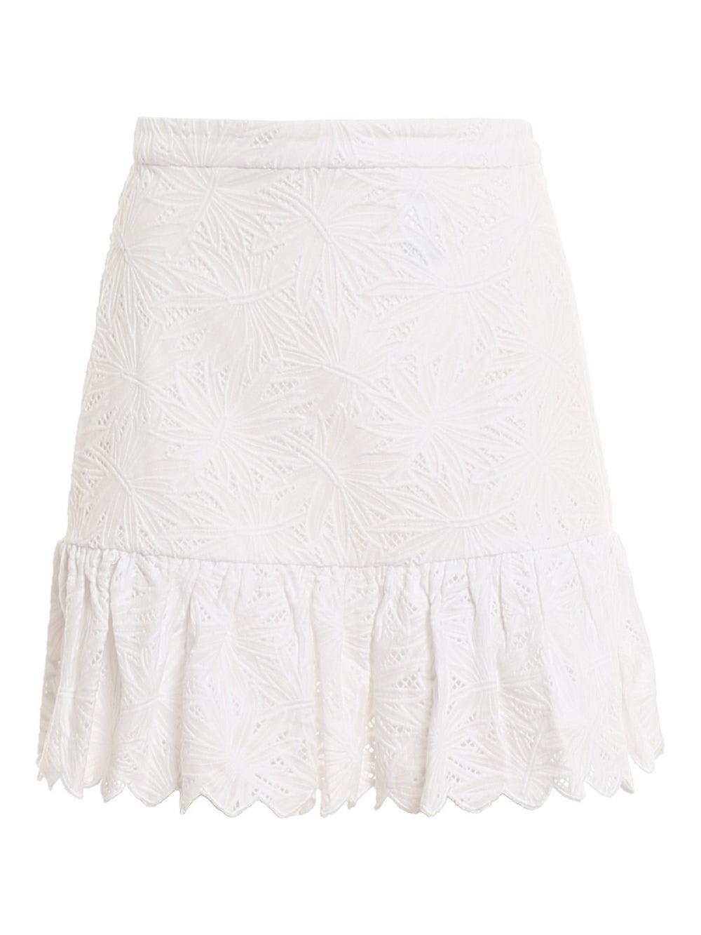 MICHAEL Michael Kors Floral Lace Detail Mini Skirt