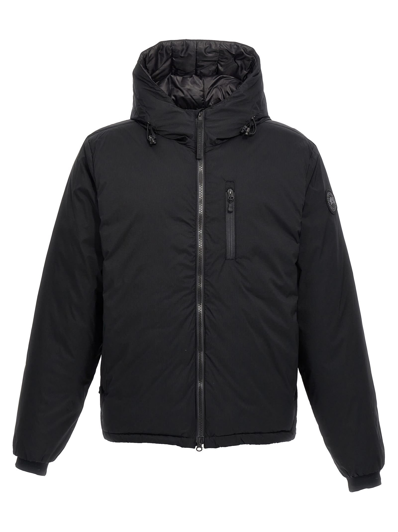Canada Goose Hooded Feather-down Padded Jacket In Schwarz