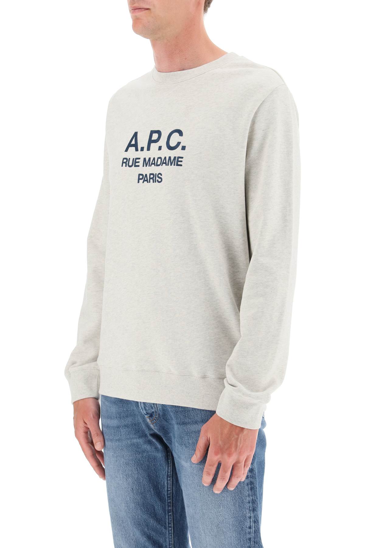 Shop Apc Rufus Sweatshirt In Cream