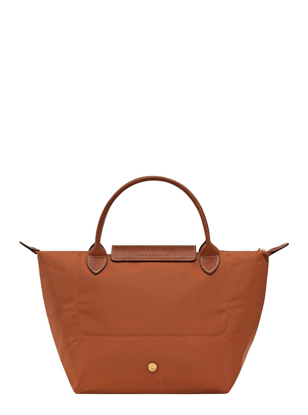 Longchamp Le Pliage S Brown Handbag With Engraved Logo In Recycled Canvas Woman In Brown
