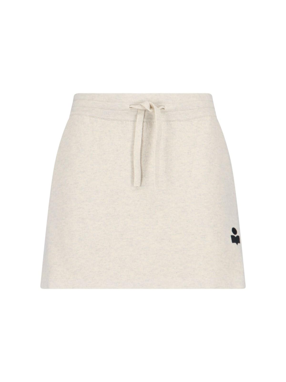 Shop Marant Etoile Sports Mini Skirt In Grey