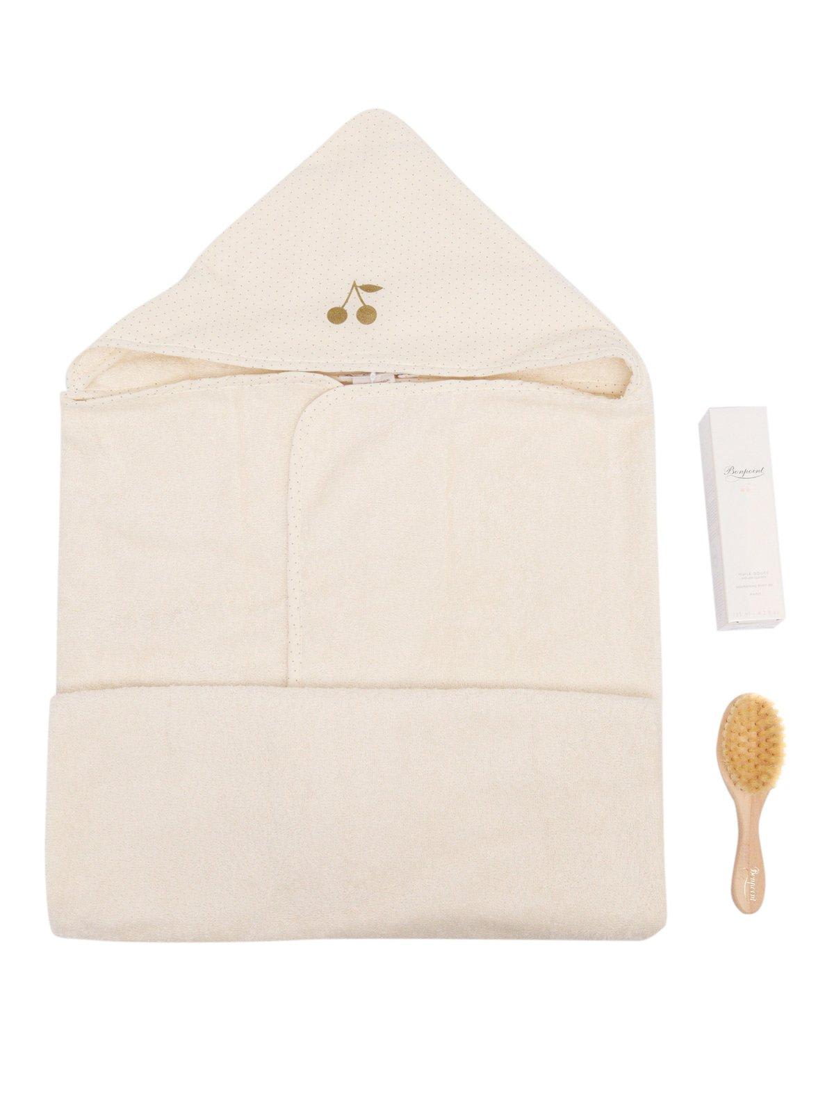 BONPOINT LOGO-PRINTED BATH SET