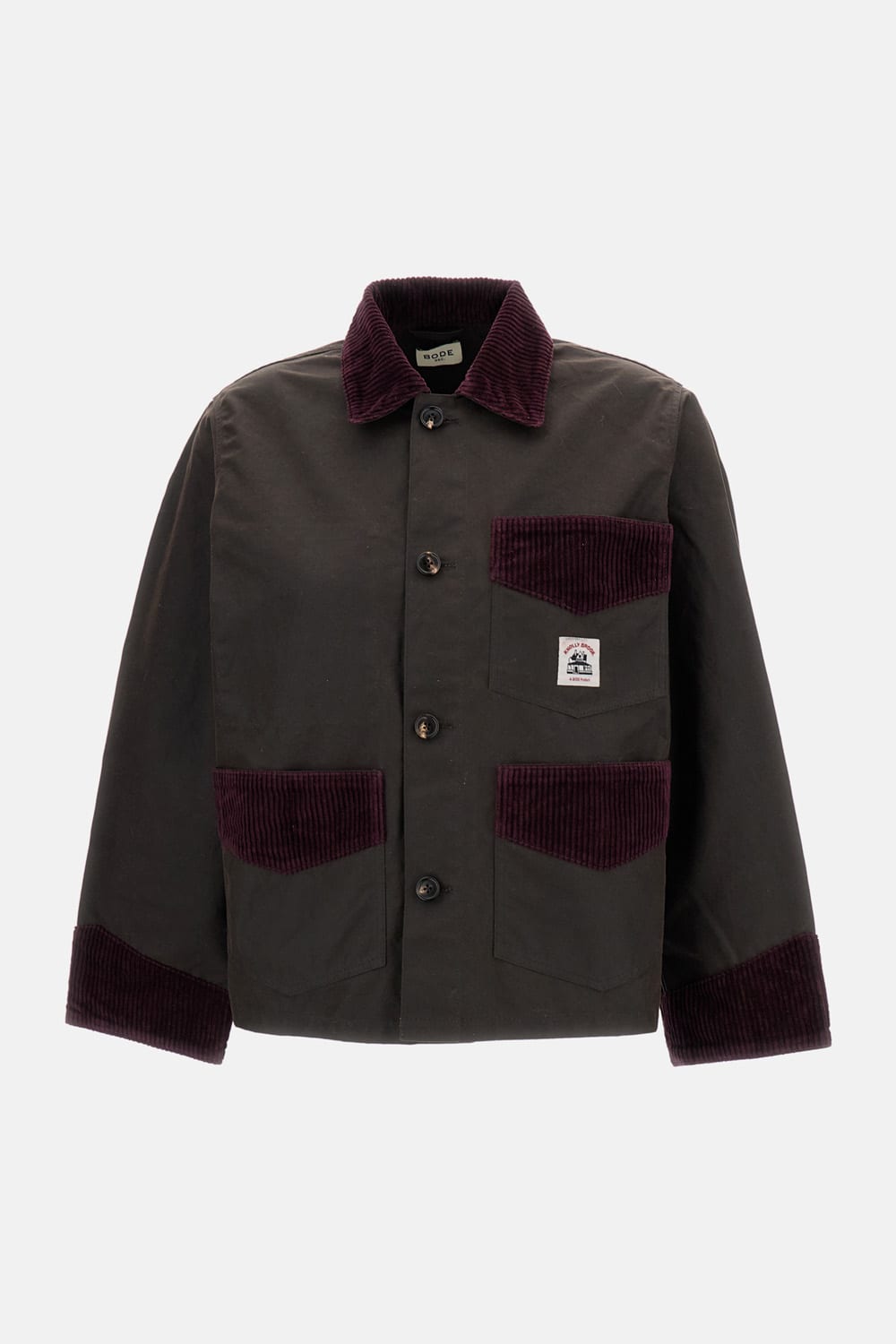 Bode Corduroy-detail Patch-pocket Jacket In Multi