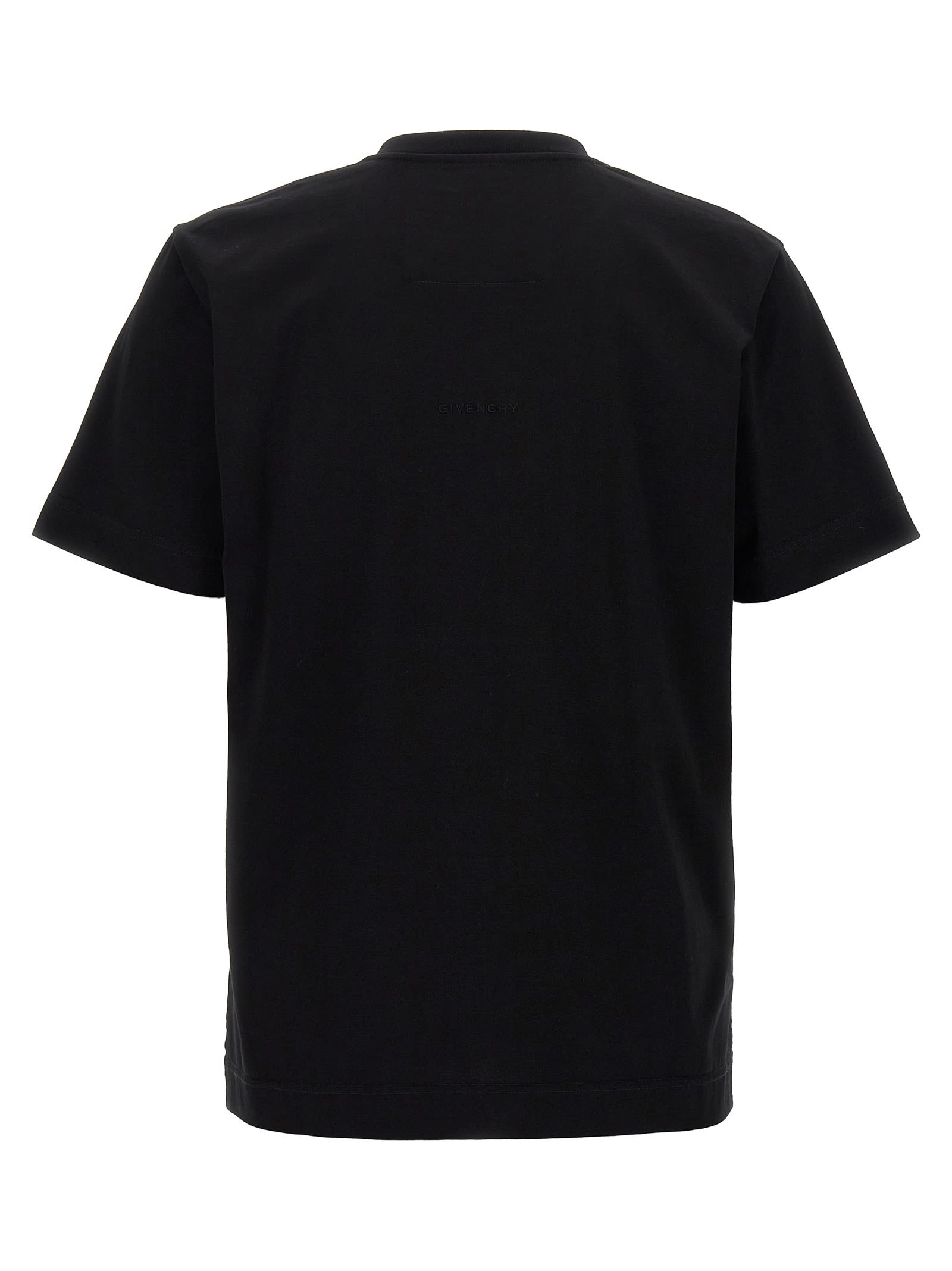 Shop Givenchy Embroidery T-shirt In Black