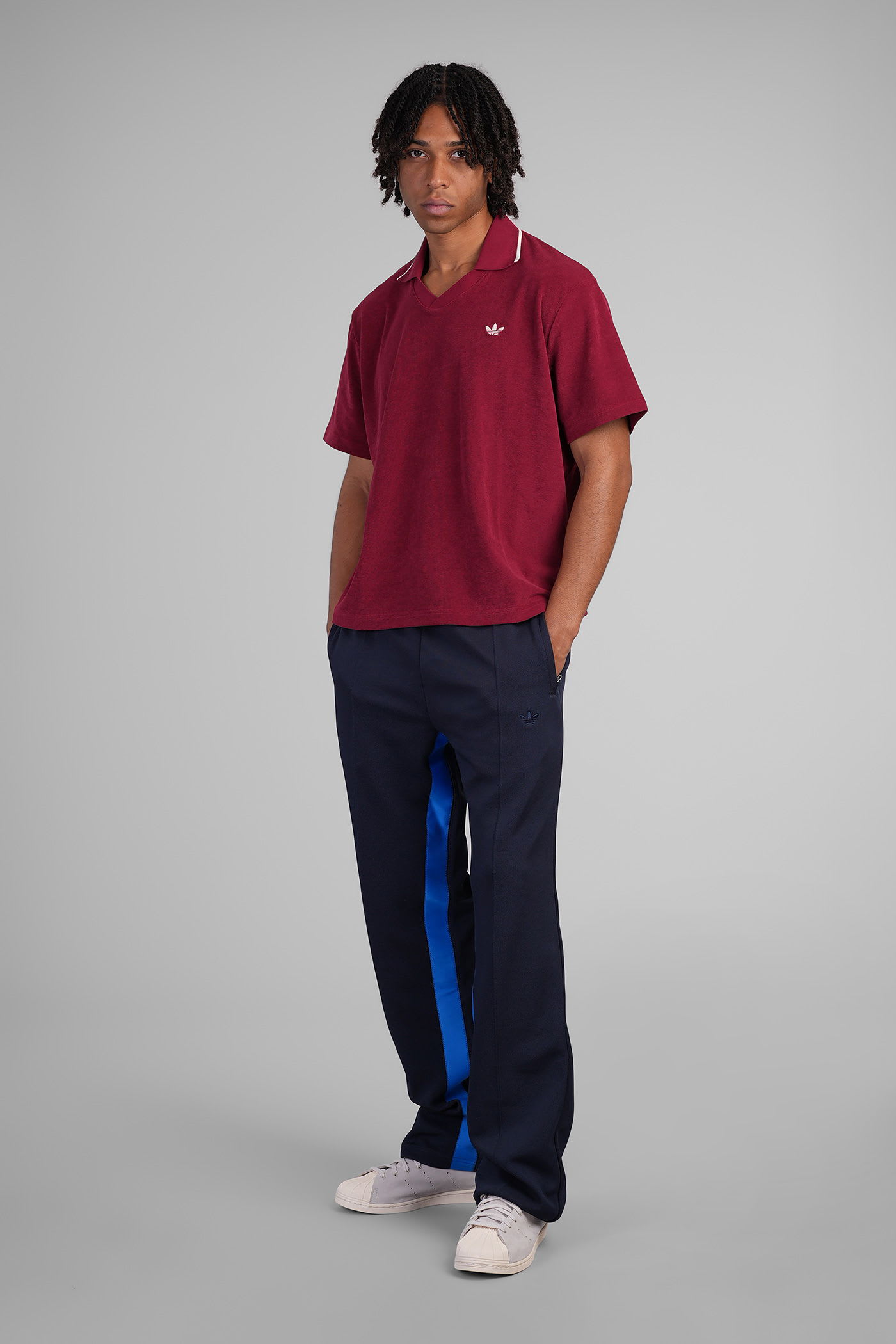 Adidas Originals Adidas X Wales Bonner Navy Blue Activewear Pants With Elasticized Waistband