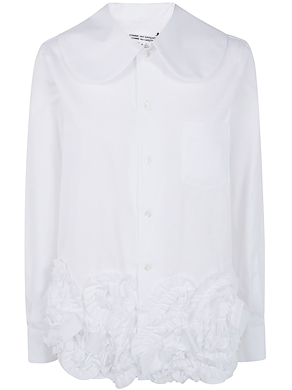 Shop Comme Des Garçons Comme Des Garçons Ladie`s Blouse In White