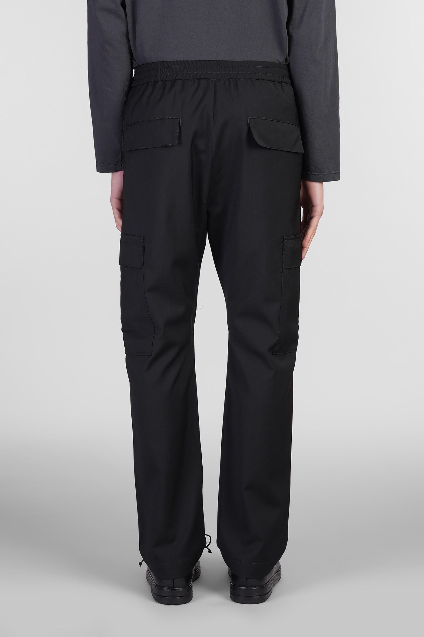 Barena Venezia Barena Rambagio Elasticated Waistband Tapered Trousers In Black