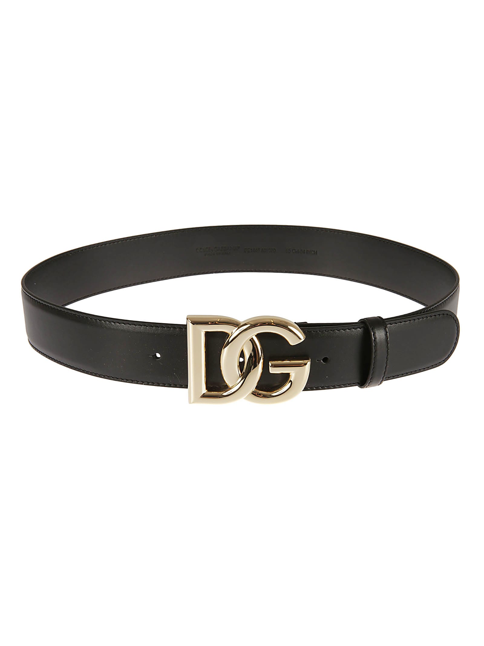 Dolce & Gabbana Logo Plaque Buckled Belt