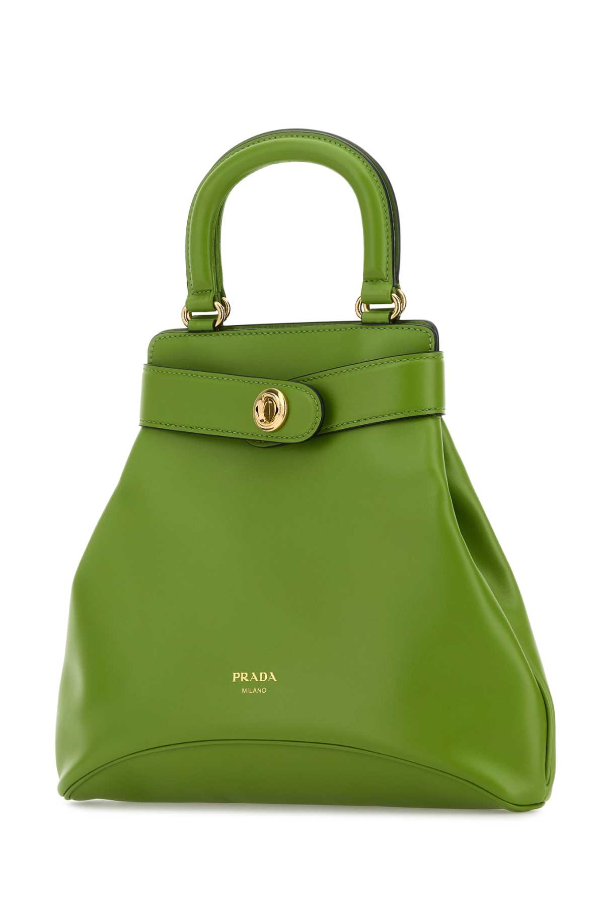 Prada Re-nylon And Leather Medium Top-handle Bag With Padlock