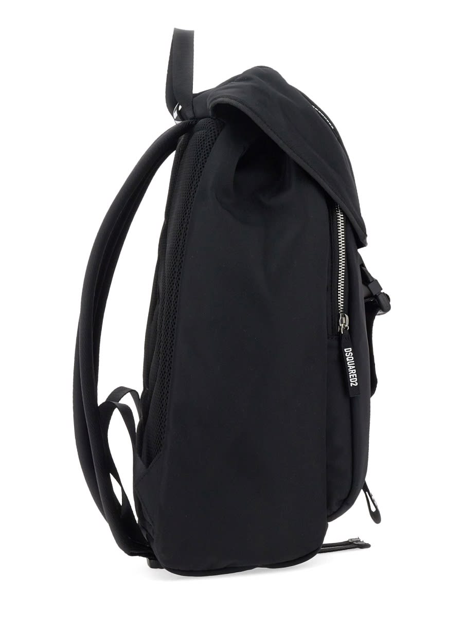 Shop Dsquared2 Backpack Made With Love In Black