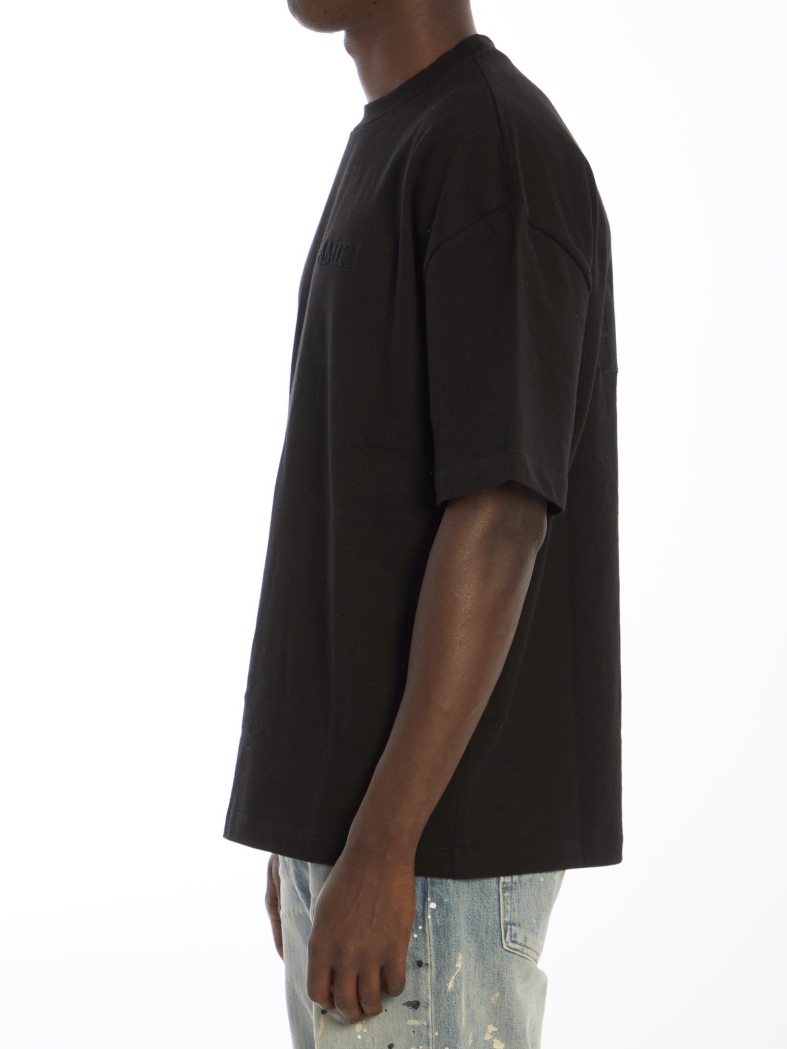 Shop Amiri Oversized T-shirt In Black