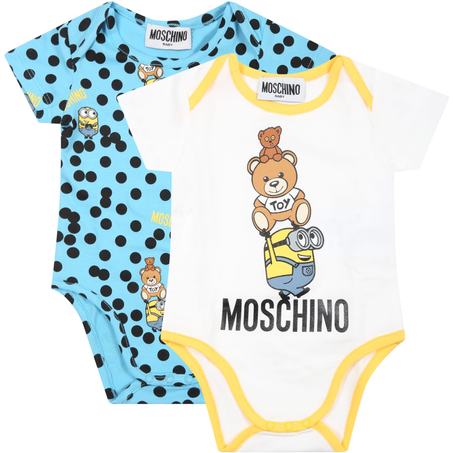 Moschino Multicolor Set For Baby Boy With Minions And Teddy Bear