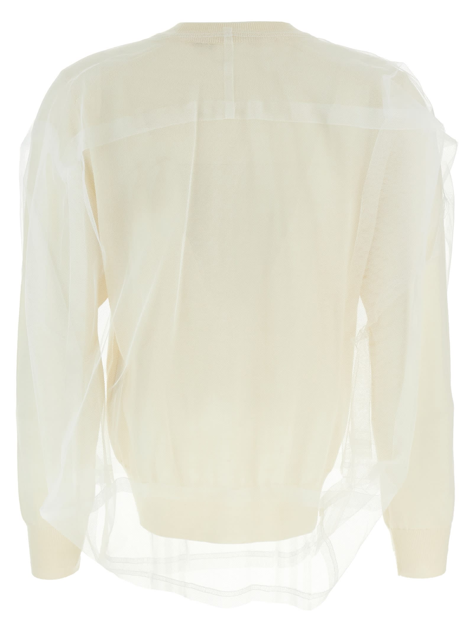 COMME DES GARÇONS TULLE SWEATER