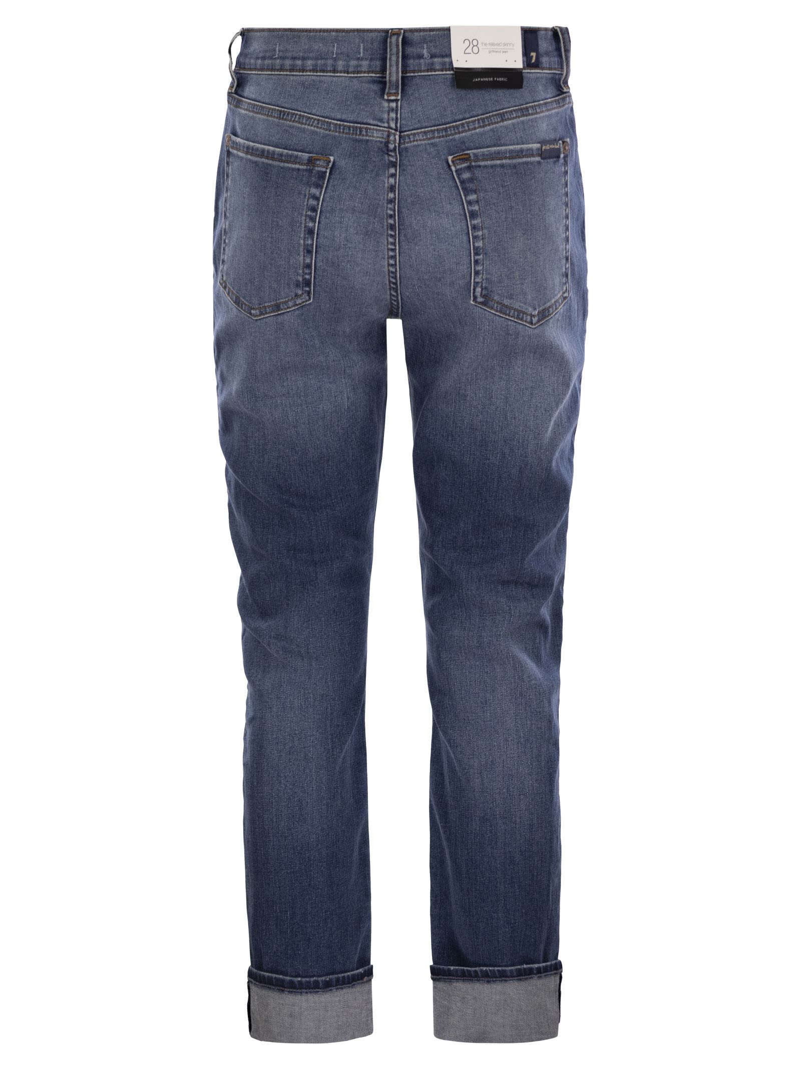 7 For All Mankind Groovy Skinny Jeans In Denim