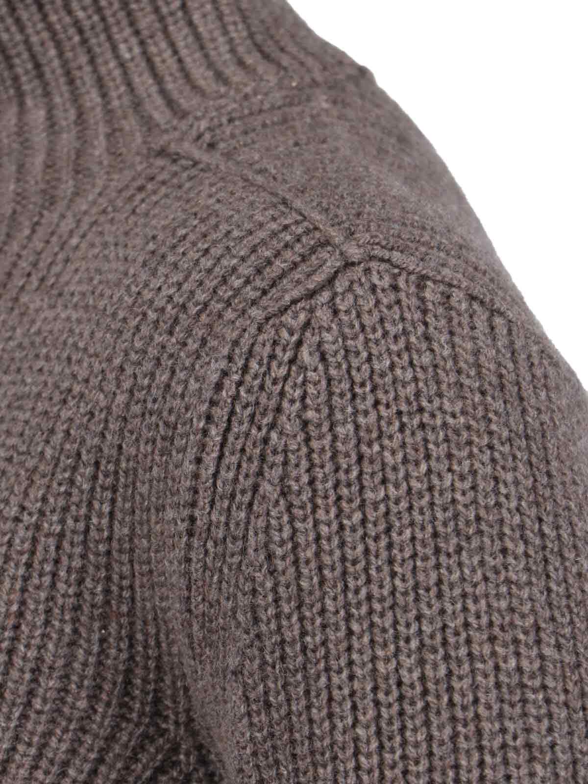 Shop Rick Owens Headon Dbl Lupetto Sweater In Brown