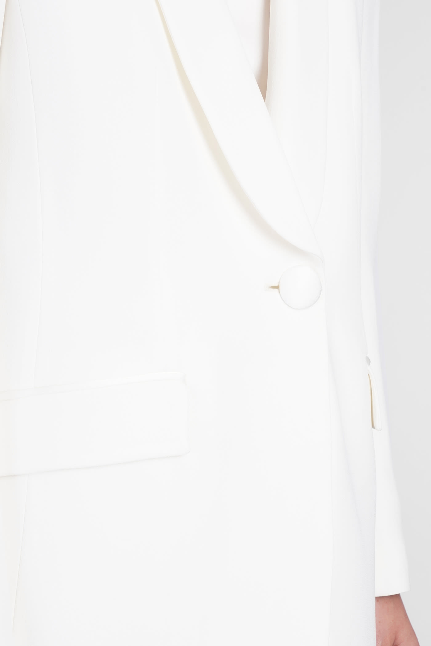 Shop Emporio Armani Blazer In White Acetate