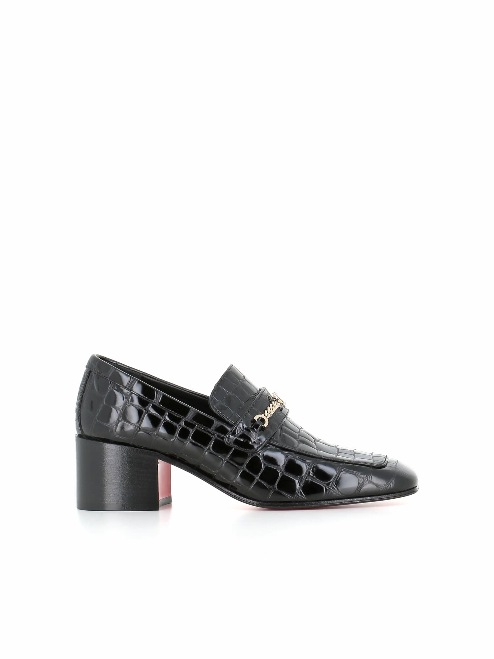 Shop Christian Louboutin Loafer Mj Moc 50 In Black