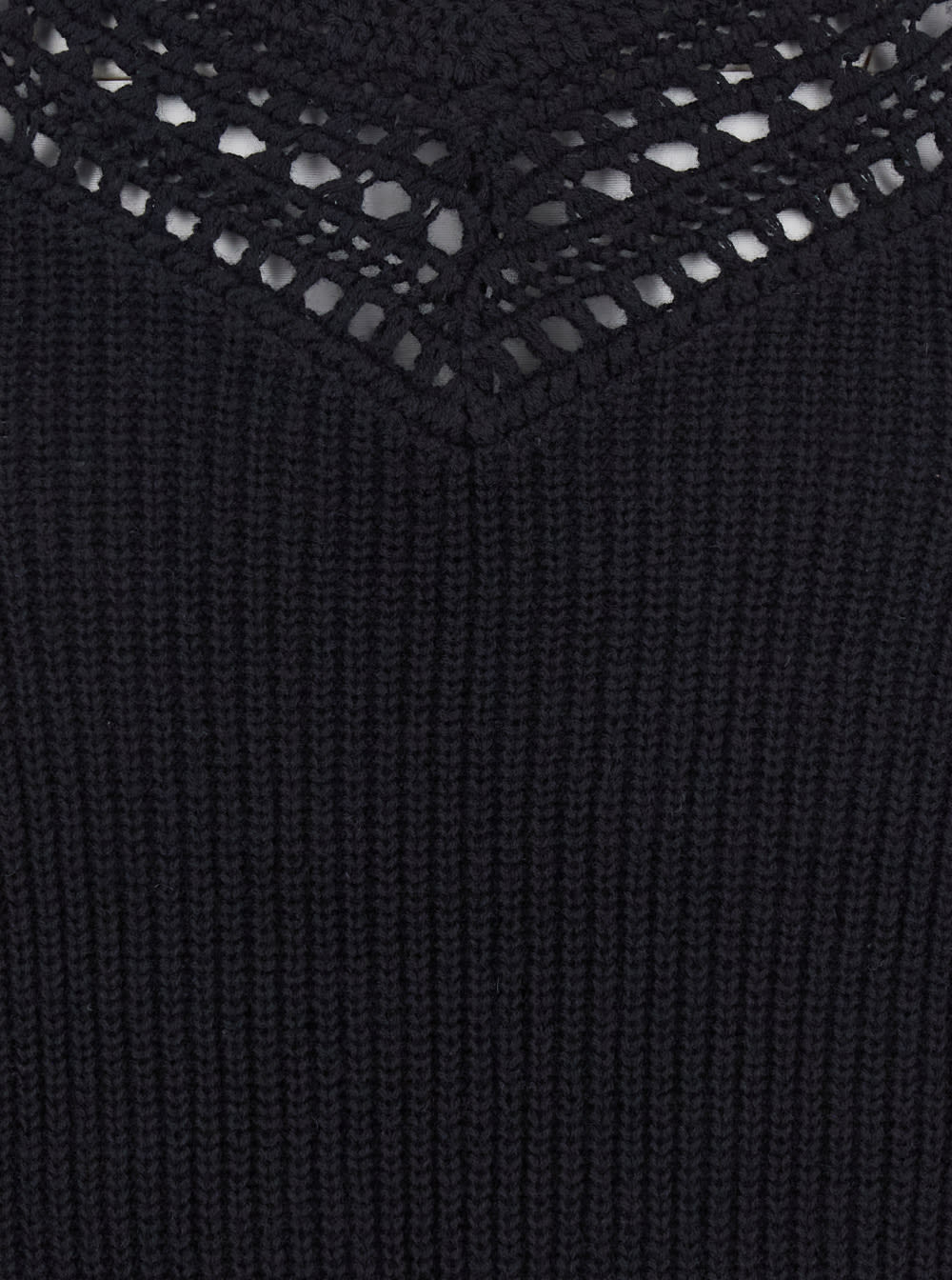 Twinset Ribbed Sweater In Black