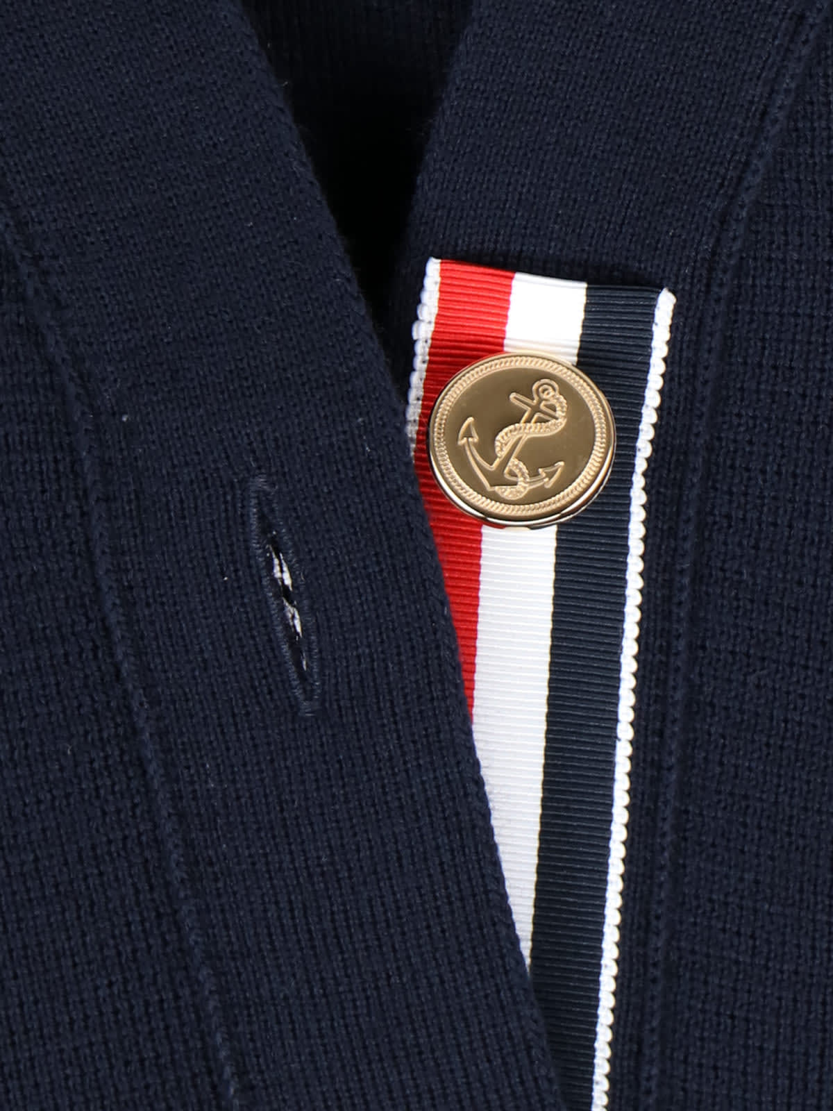 Thom Browne 4-bar Cardigan In Black