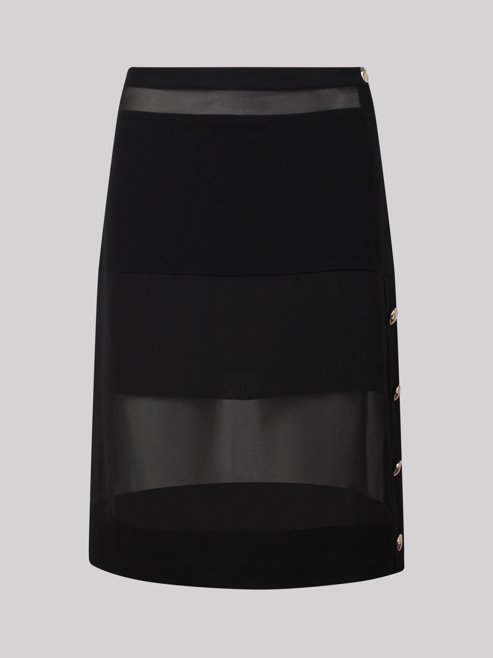 Semi-sheer Chiffon Skirt