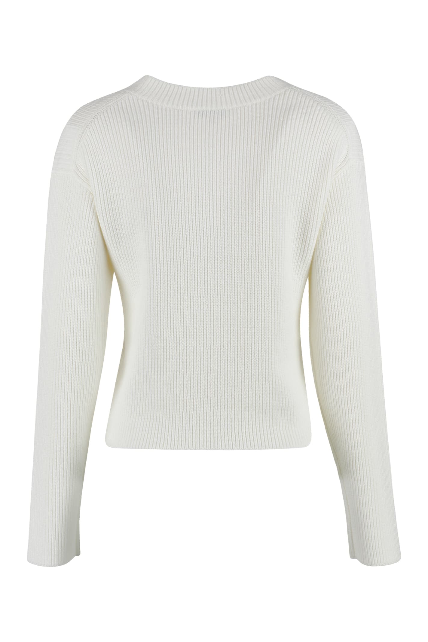 Vince V-neck Sweater In White