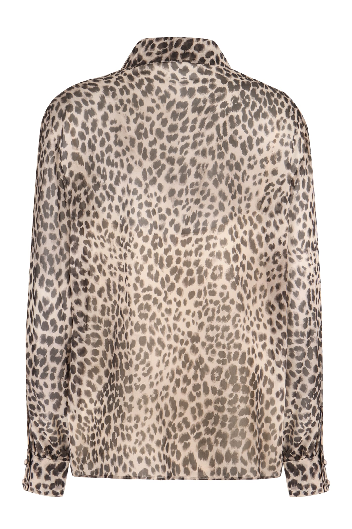 Max Mara Women's Valzer Printed Silk Shirt In Animalier