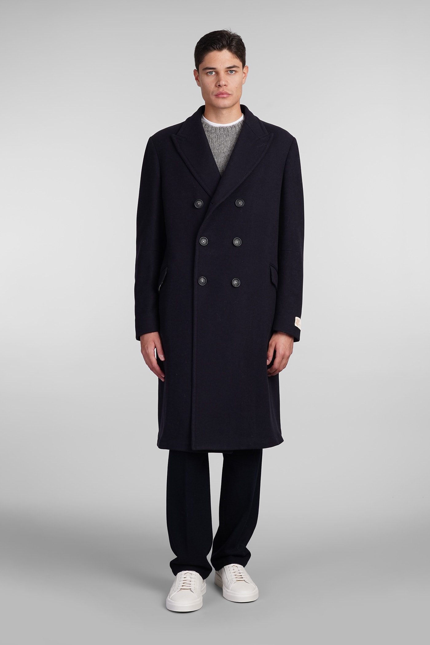 Dodge Coat In Blue Wool