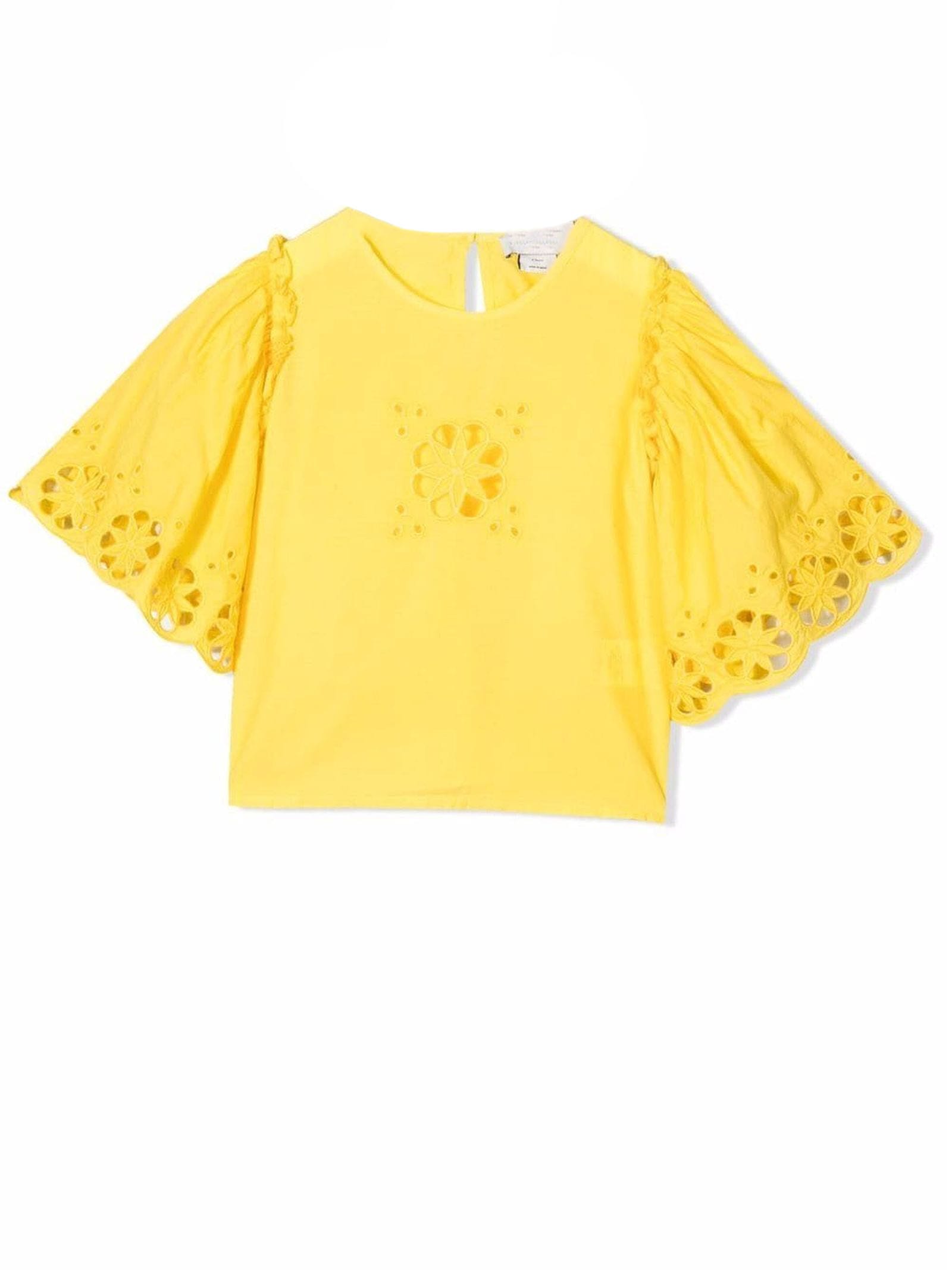 Stella McCartney Kids Yellow Cotton Tshirt