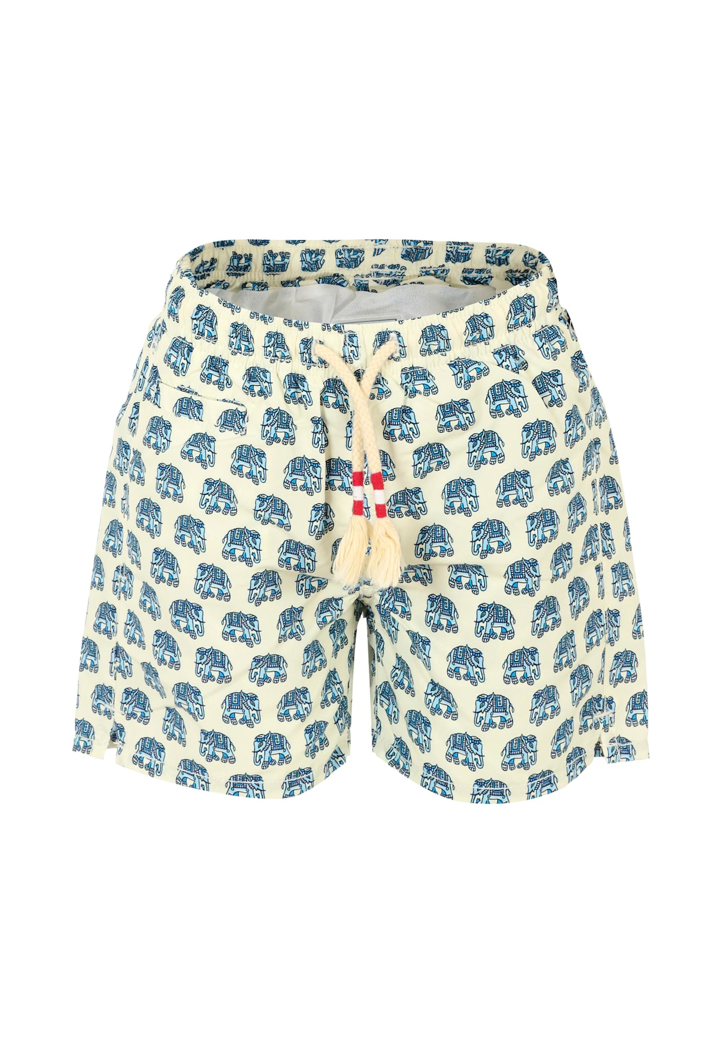 Mc2 Saint Barth Iovry Swim Shorts For Boy With Elephants In Multi