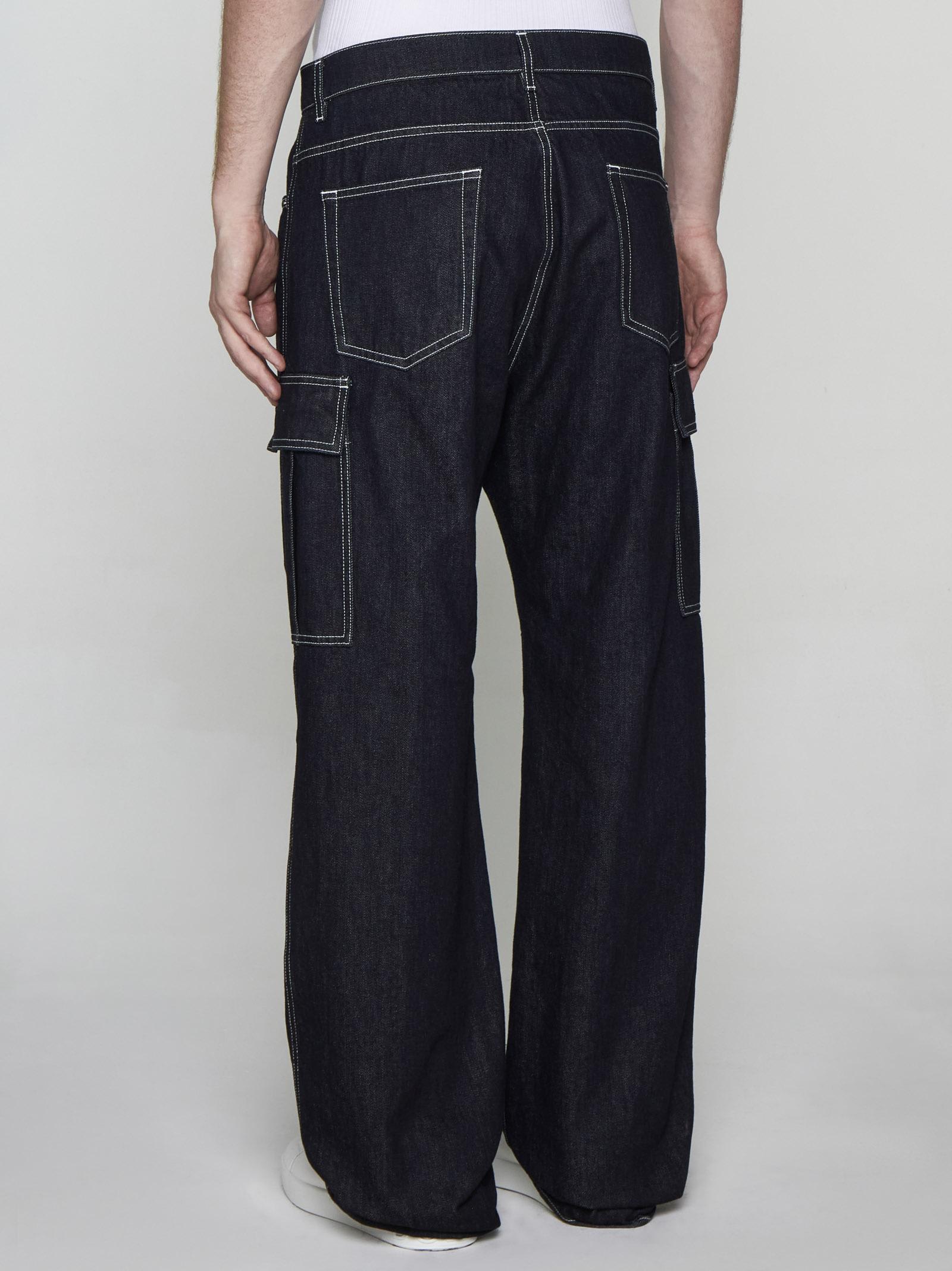 Shop Dolce & Gabbana Cargo Jeans In Black