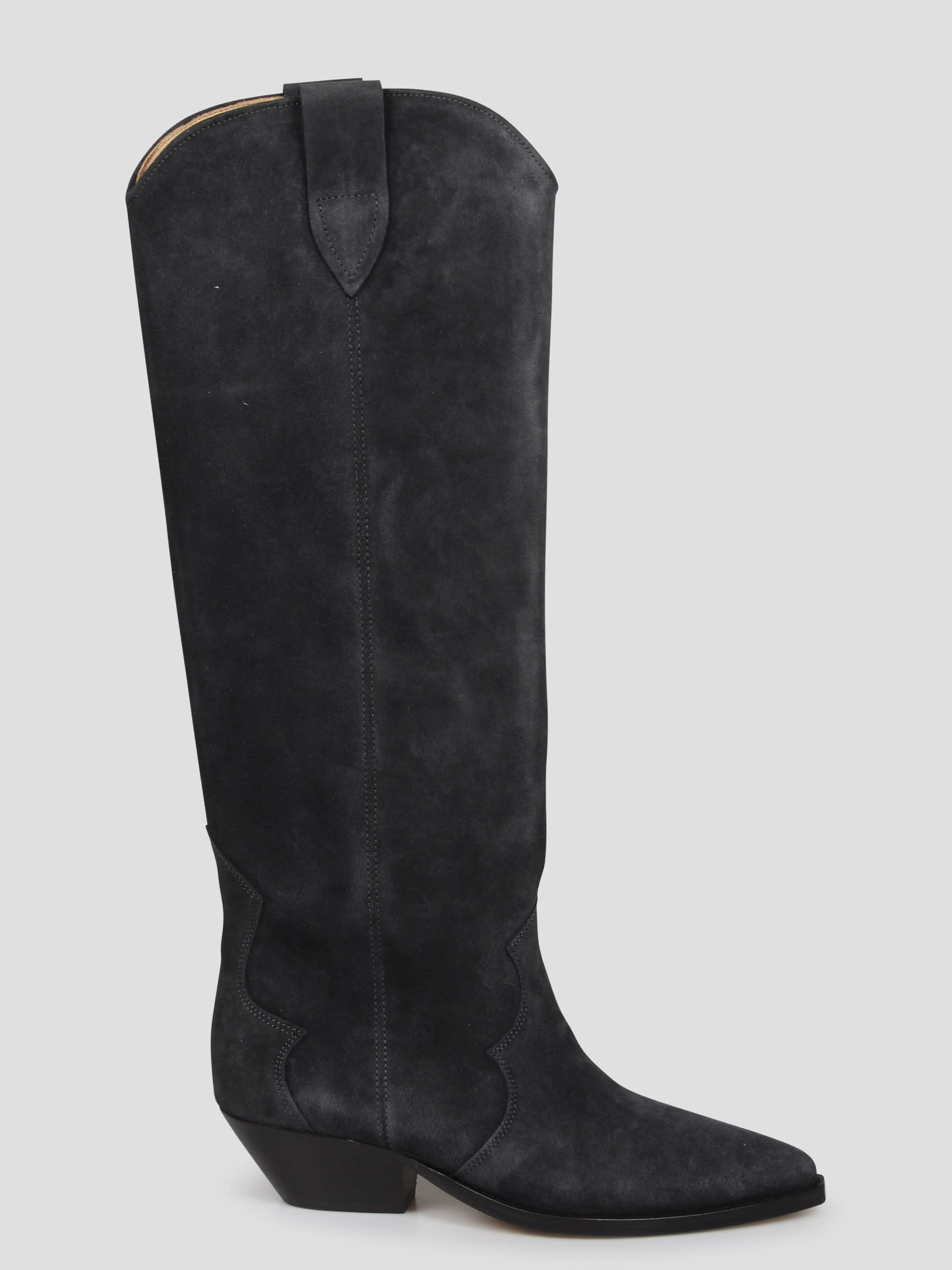 Shop Isabel Marant Denvee Texan Boots In Black