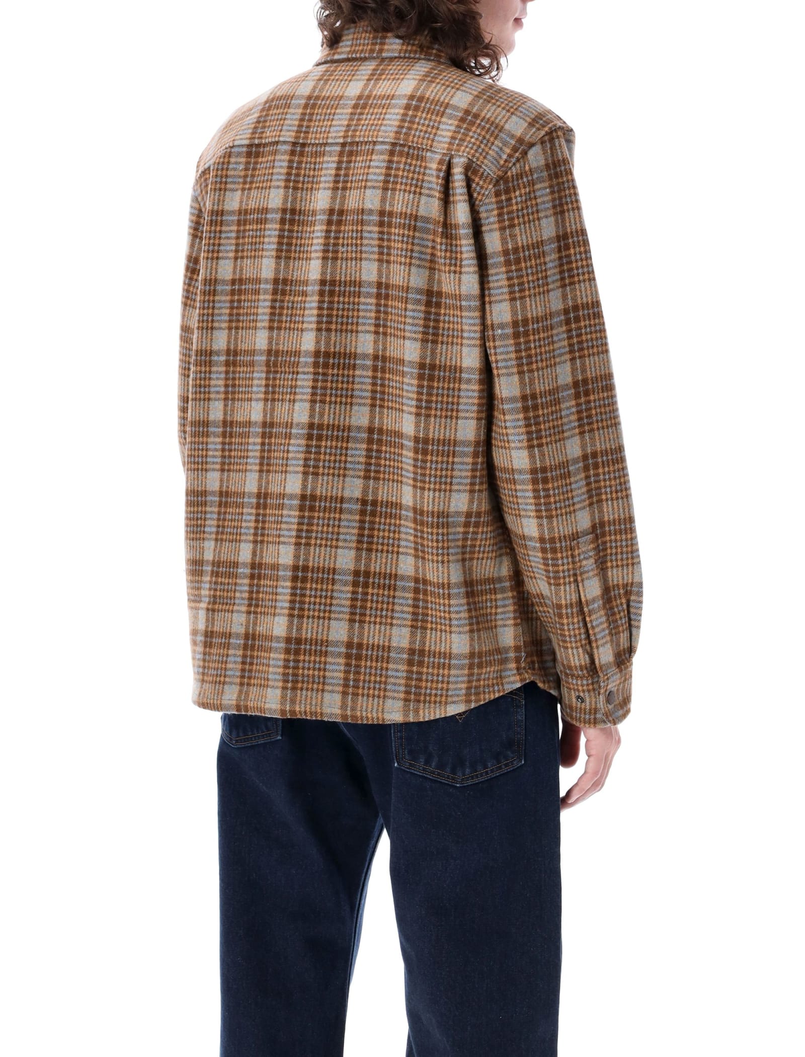 Shop Deus Ex Machina Kalyn Check Shirt In Brown Check