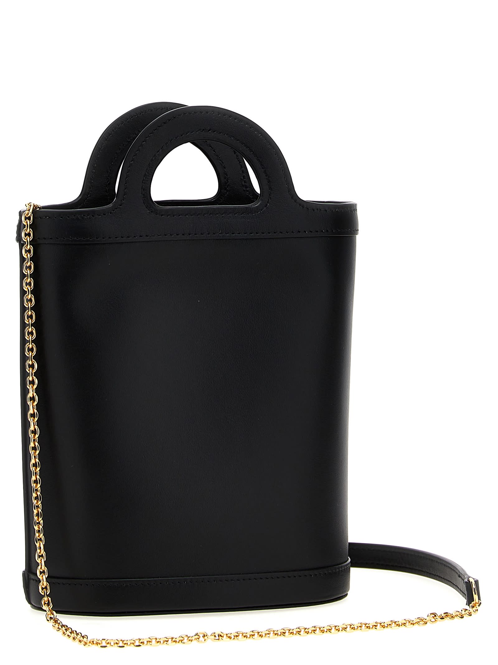 Shop Marni Tropicalia Nano Handbag In Black