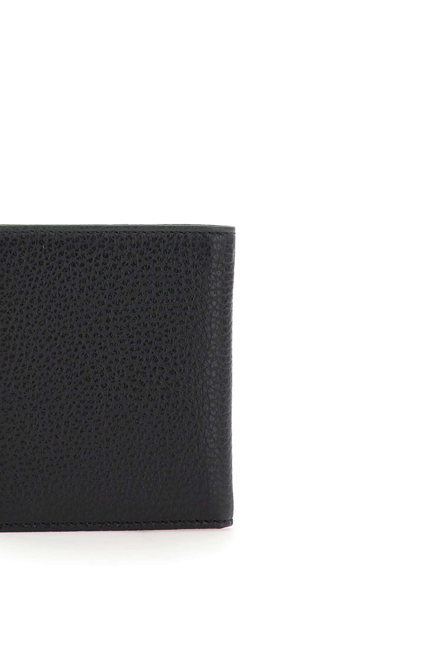 Shop Kiton Calfskin Wallet In Black