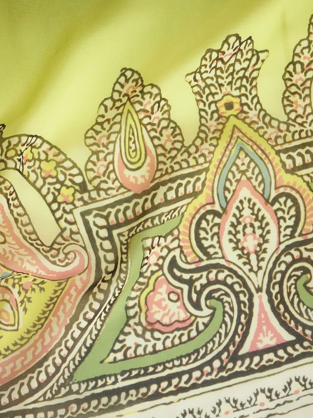 Etro Printed Silk Dress In Black