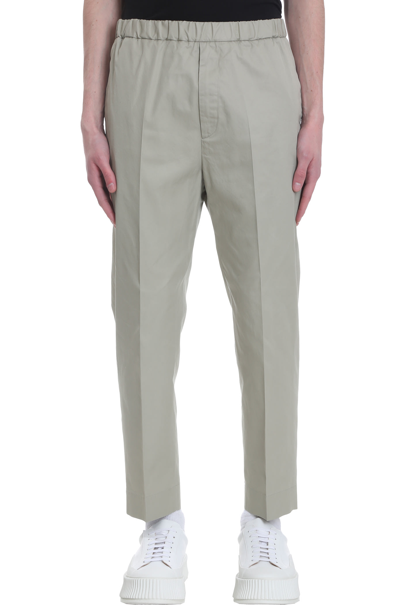 Jil Sander Pants In Grey Cotton